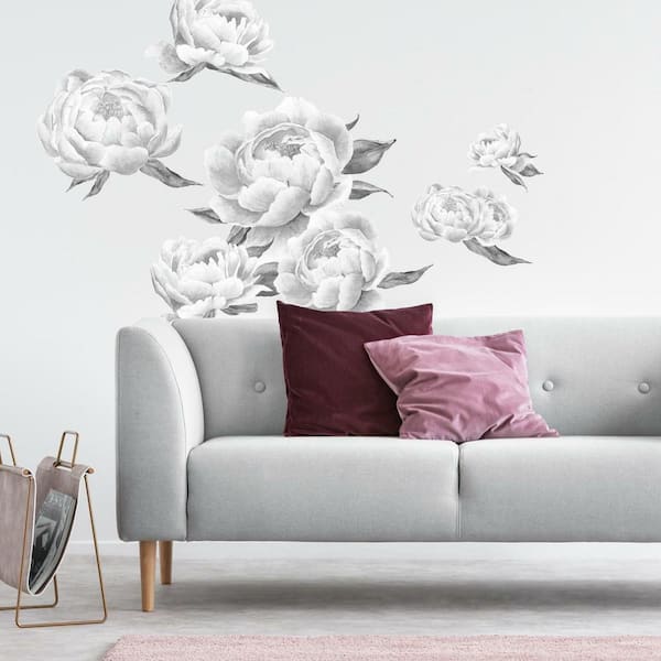 Trees & Flowers Wall Decal  Floral wall decals, Flower wall decals,  Removable wall decals