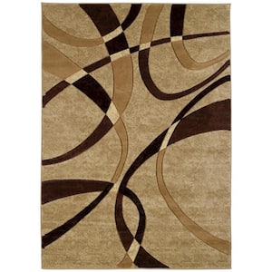La-Chic Chocolate 8 ft. x 11 ft. Contemporary Area Rug