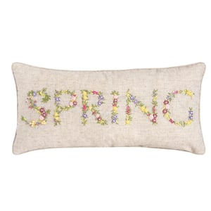 12 in. x 24 in. Spring Ribbon Art Pillow