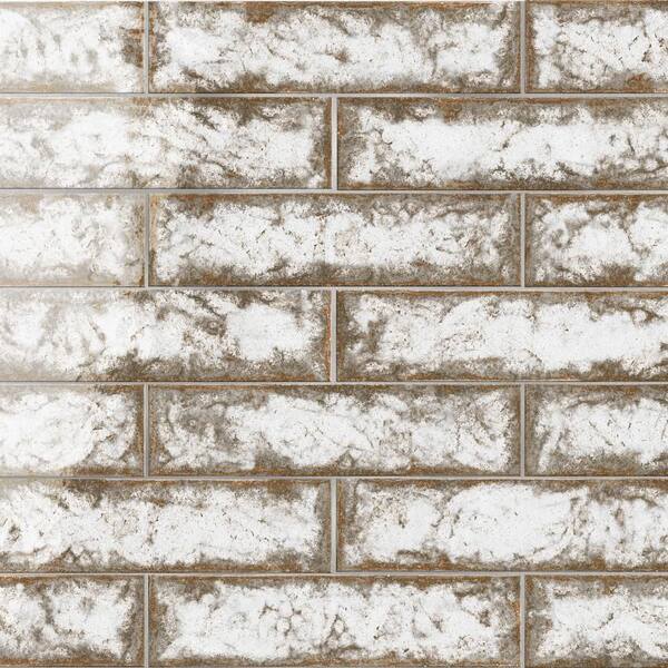 Gaudi React Brick Alpine 2 in. x 10 in. Porcelain Floor and Wall Tile (5.78 sq. ft. /Case)