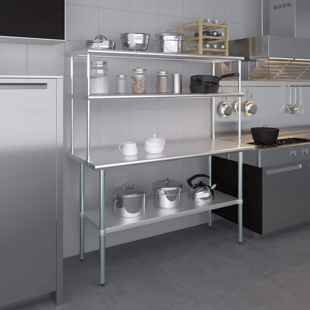 Amgood Amgood Stainless Steel Double-Tier Shelf
