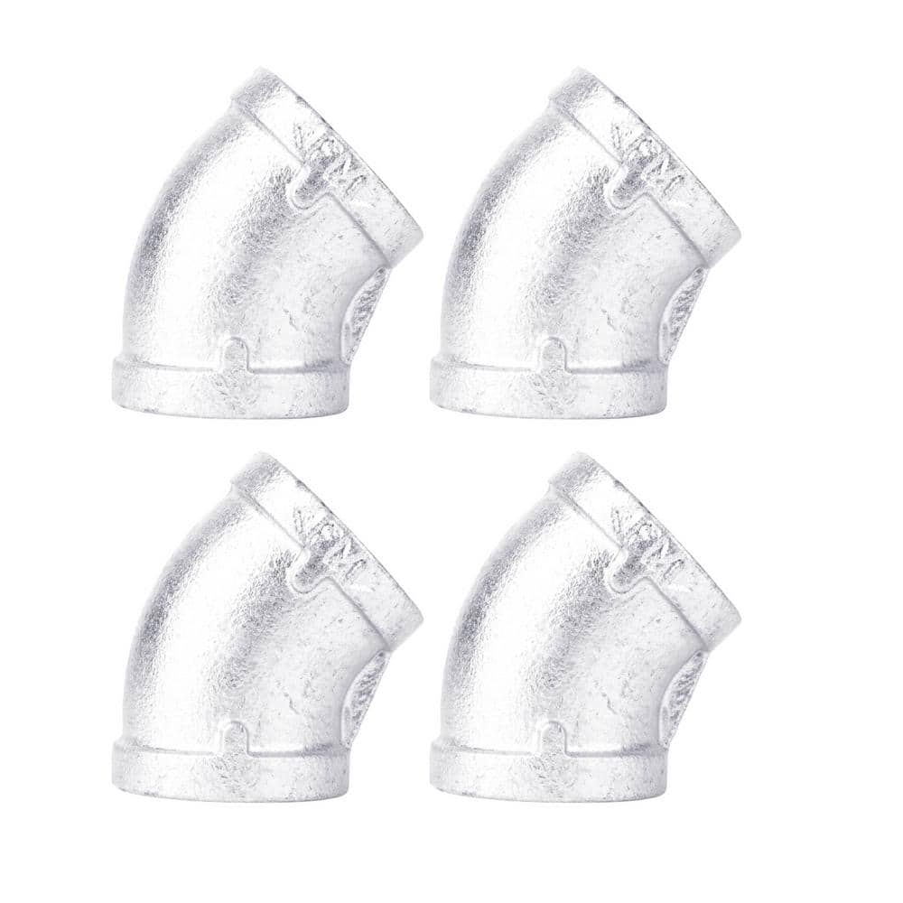 1 in. Galvanized Iron 45 Degree Elbow Fitting (4-Pack) price history on PriceWatchPro