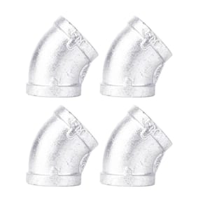 1 in. Galvanized Iron 45 Degree Elbow Fitting (4-Pack)