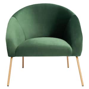 Mandi Green/Gold Upholstered Accent Chairs