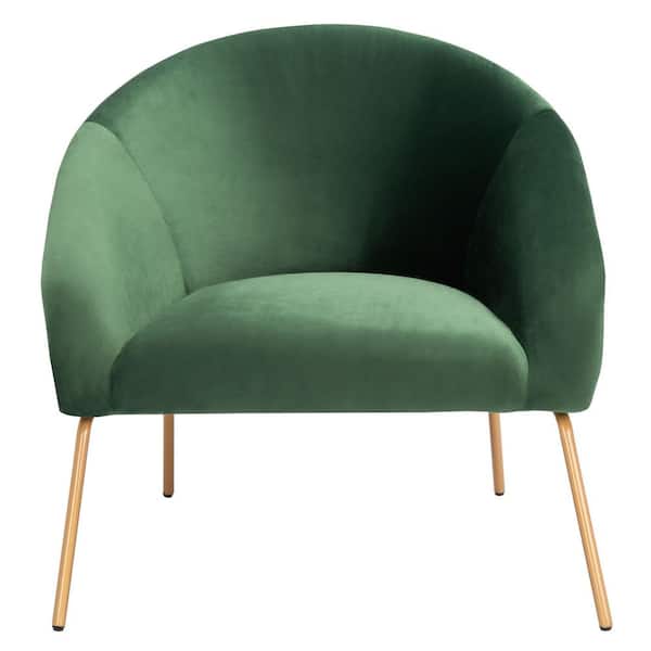 SAFAVIEH Mandi Green/Gold Upholstered Accent Chairs