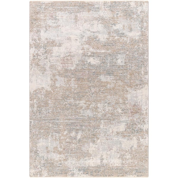 Jasper Beige/Gray 8 ft. x 10 ft. Abstract Indoor Area Rug