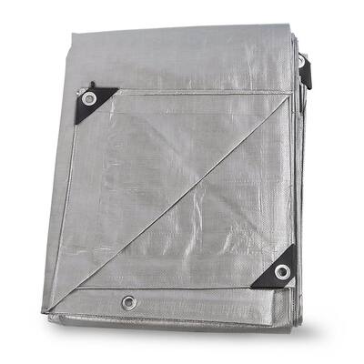 X 20 Ft 10 Ft Silver Heavy Duty Tarp X 20 Ft 10 Ft Silver Heavy Duty Tarp