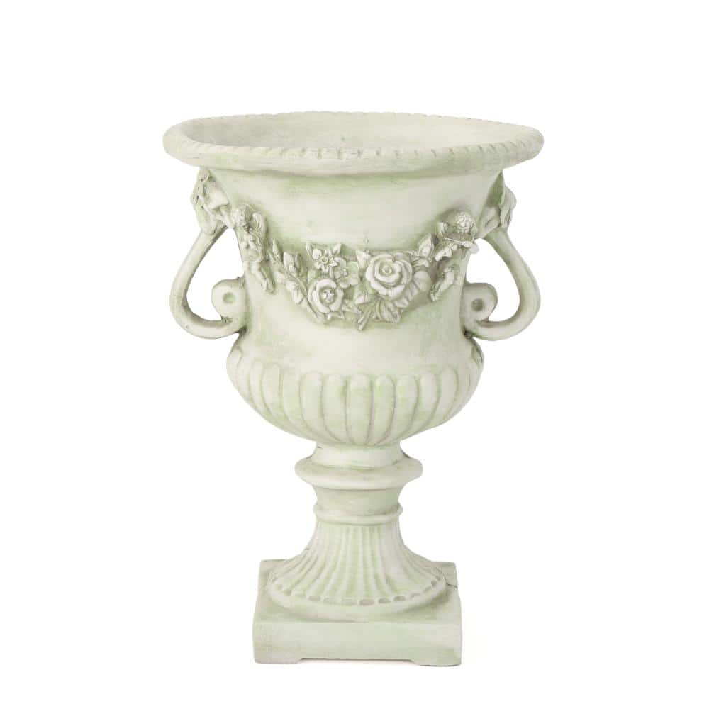 Aster 17.3 in. White Lightweight Concrete Floor Planter for Indoor Outdoor Use price history on PriceWatchPro
