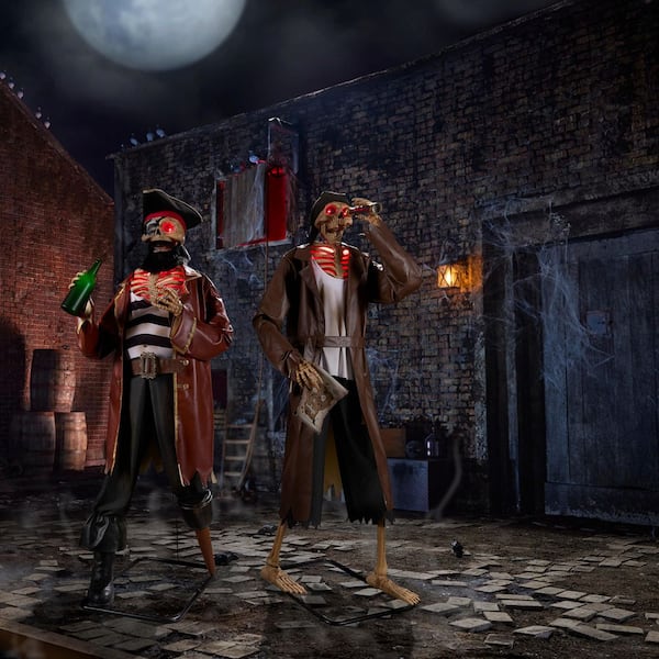 2-Piece Dead Water Animated LED Pirate Duo