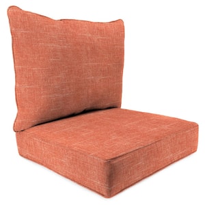 46.5 in. L x 24 in. W x 6 in. T Outdoor Deep Seating Chair Seat and Back Cushion Set in Tory Sunset