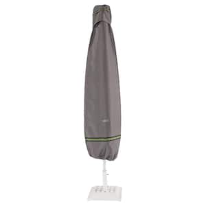 Duck Covers Soteria 88 in. Grey Umbrella Cover with Integrated Installation Pole