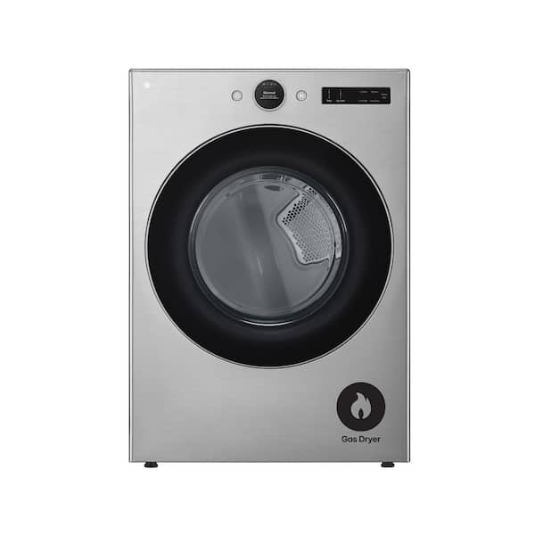 7.4 cu. ft. Vented Stackable SMART Gas Dryer in Graphite Steel with TurboSteam and AI Sensor Dry Technology
