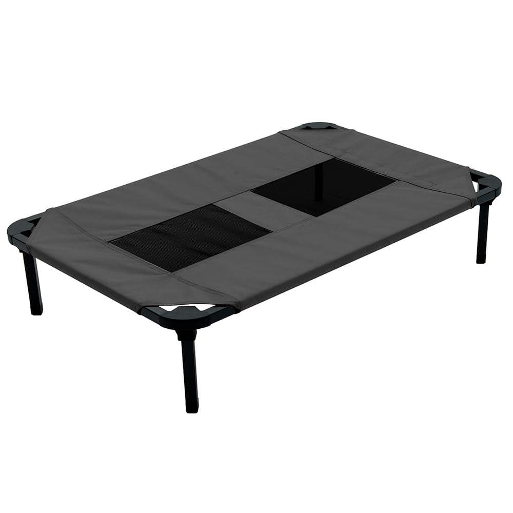 Small Gray Elevated Waterproof Outdoor Pet Bed