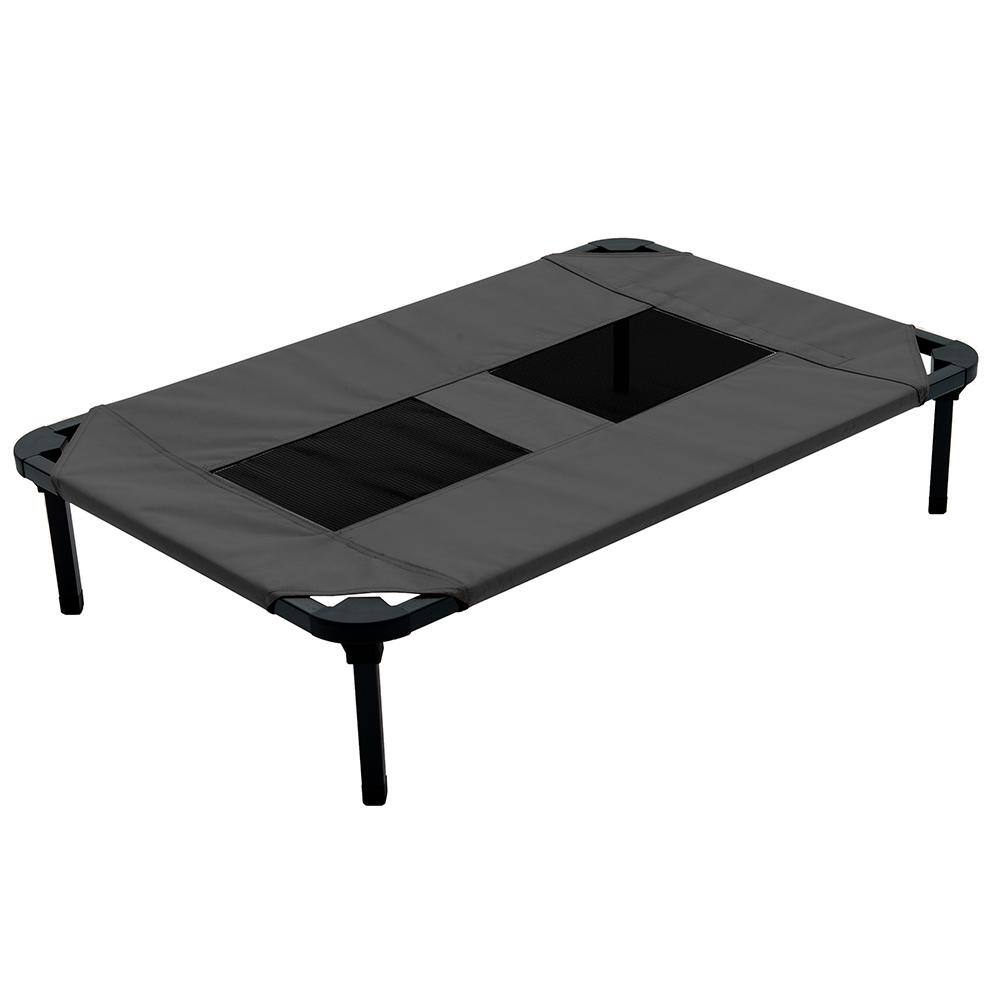 Medium Gray Waterproof Elevated Outdoor Pet Bed
