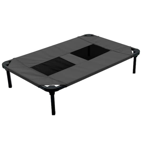 Lucky Dog Medium/Large 36 in. Gray Elevated Pet Bed Comfort Cot
