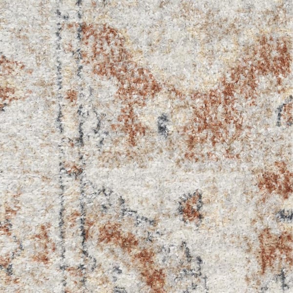 7 X 9 Gold Oriental Washable Area Rug Runner Rug