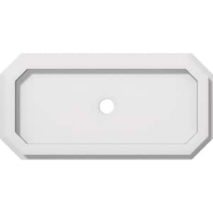 1 in. P X 14 in. W X 7 in. H X 1 in. ID Emerald Architectural Grade PVC Contemporary Ceiling Medallion