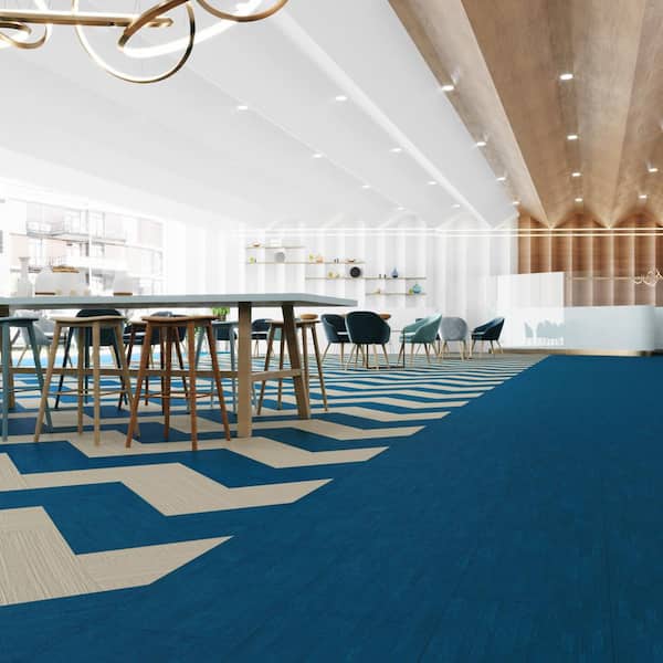 FabCore Delphinia 28 MIL x 12 in. W x 24 in. L Adhesive Waterproof Vinyl Tile Flooring (36 sqft/case)