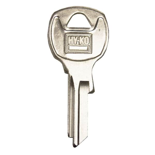 HY-KO National Cabinet Nickel-Plated Brass Blank Key