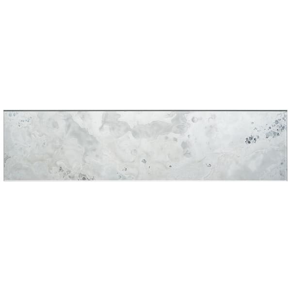 Ivy Hill Tile Emory Smoke White 4.37 in. x 0.2 in. Polished Antique Mirrored Glass Wall Tile Sample