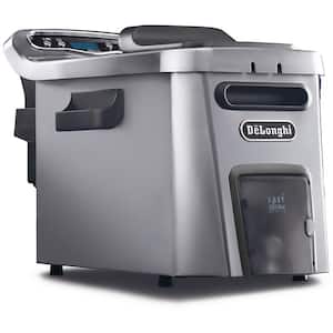 Livenza Dual Zone Digital 4.5L Stainless Steel Deep Fryer with Easy Clean Drain System