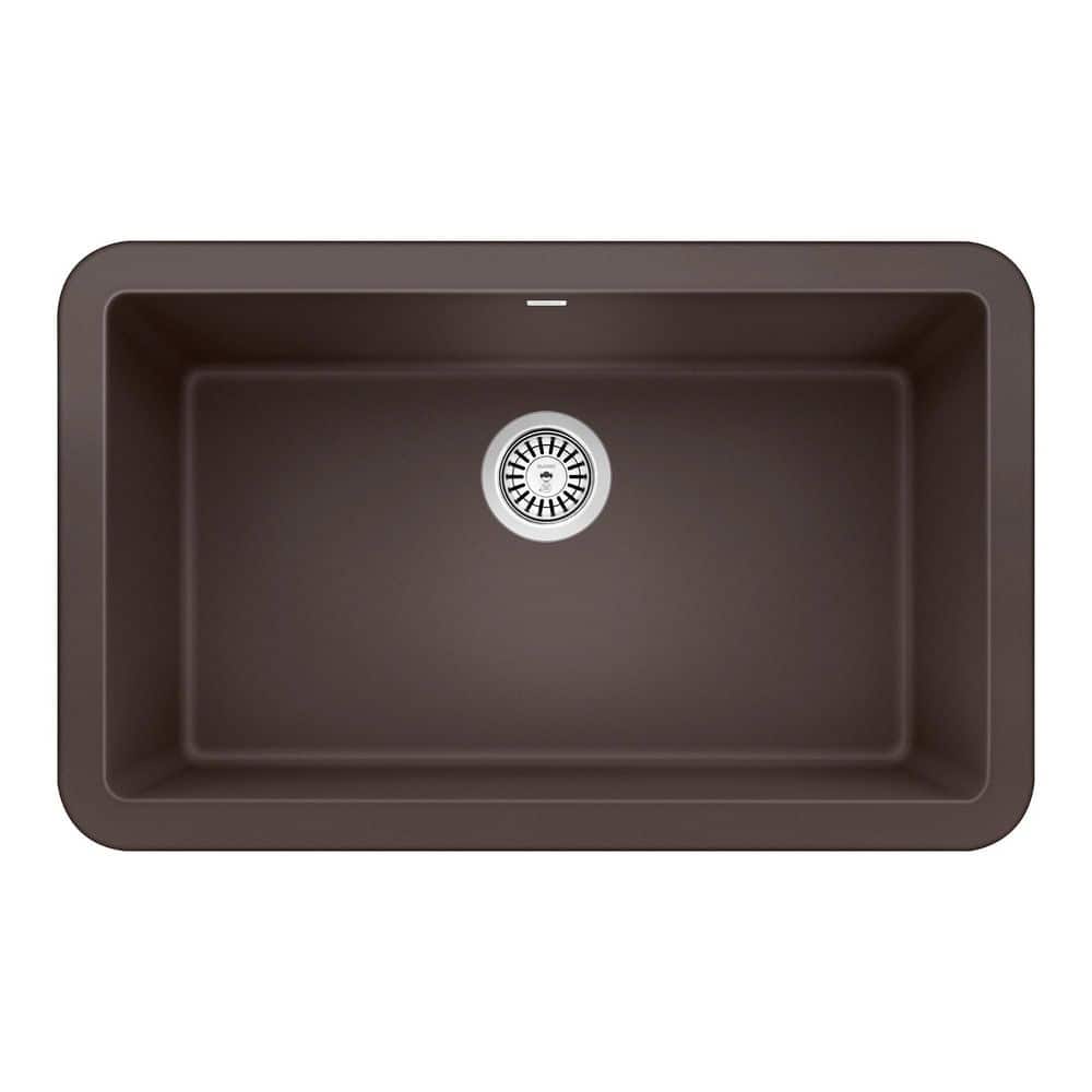 IKON Silgranit 30 in. Farmhouse Apron-Front Single Bowl Cafe Granite Compos