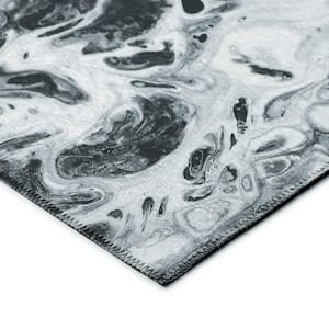 Copeland Marble 2 ft. 3 in. x 7 ft. 6 in. Abstract Runner Rug