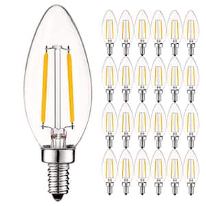 40-Watt Equivalent B10 Dimmable LED Bulbs UL Listed 3000K Soft White (24-Pack)