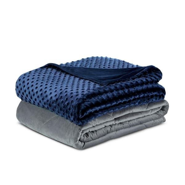 navy weighted blanket