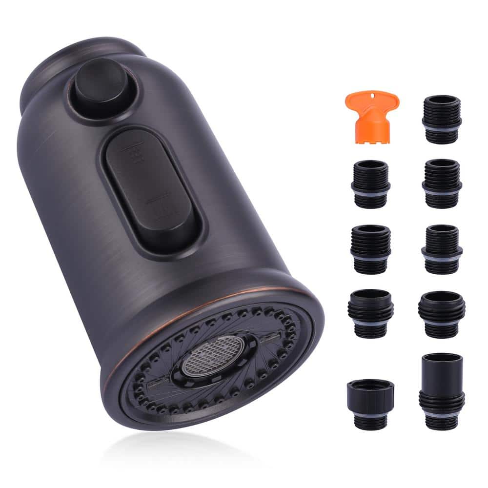 Oil Rubbed Bronze Kitchen Faucet Spray Head with 9 Adapters