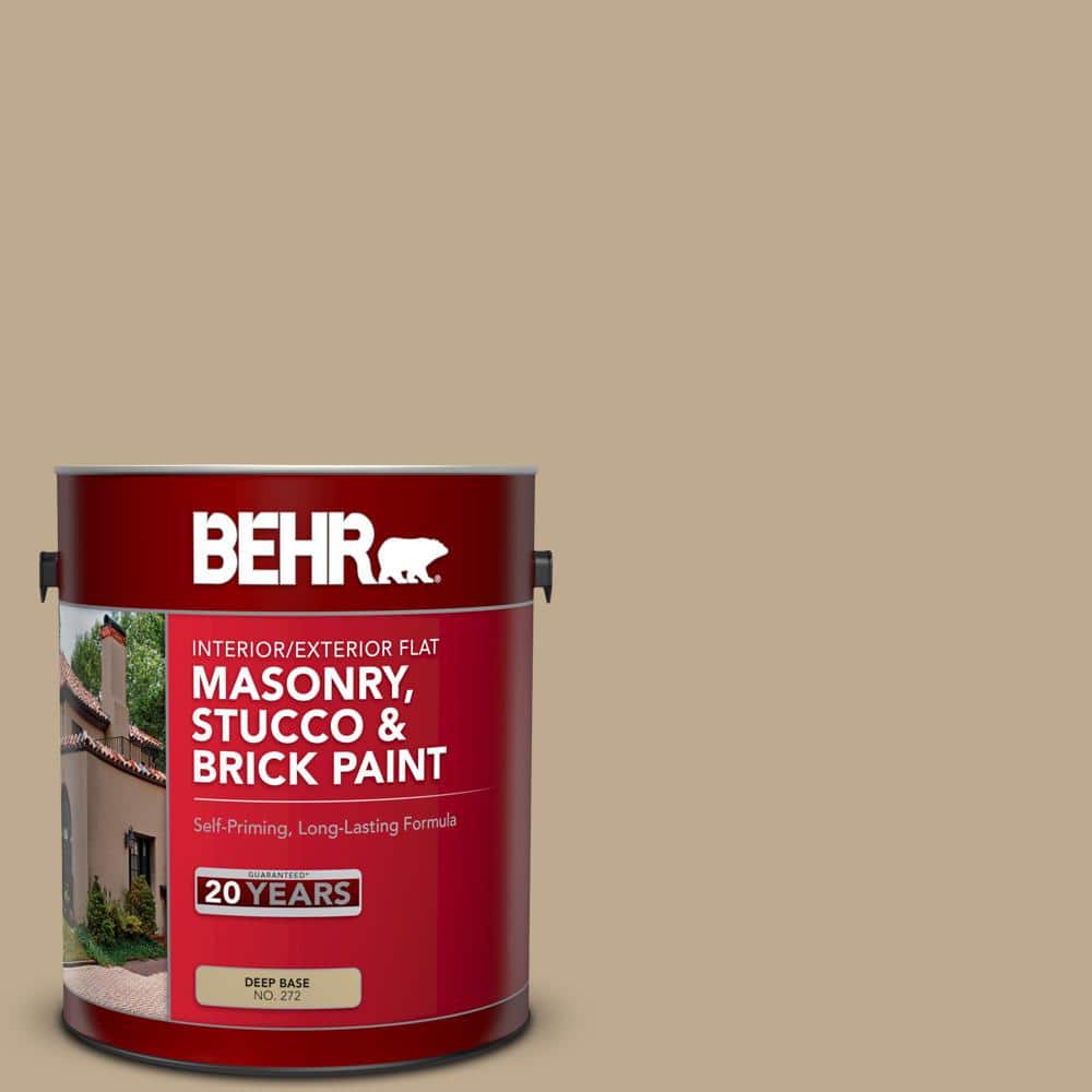 1 gal. #MS-44 Autumn Tan Flat Interior/Exterior Masonry, Stucco and Brick P