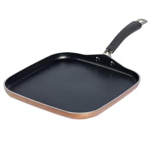 Translucent 12.5 in. Hard-Anodized Aluminum Nonstick Griddle in Copper