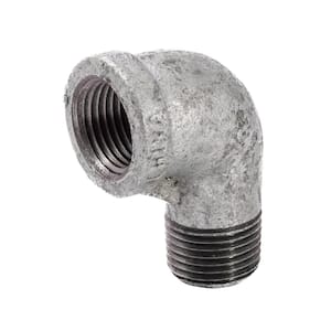 1/2 in. Galvanized Malleable Iron 90 Degree FPT x MPT Street Elbow Fitting