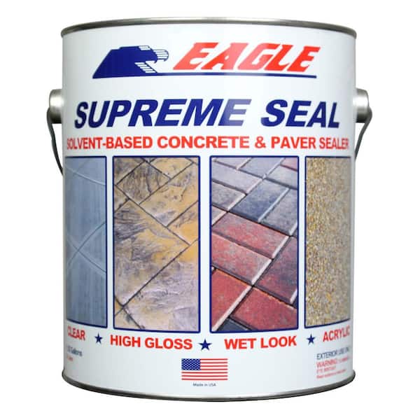 Eagle 1 Gal. Supreme Seal Clear High Gloss Solvent-Based Acrylic Concrete Sealer