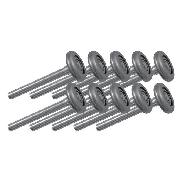 2 Inch 10 Ball Steel Garage Door Rollers With 9 Inch Stem – (4 Pack) 300-25013-4