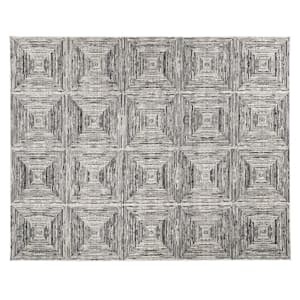 Catalina Charcoal 1 ft. 10 in. X 7 ft. Geometric Polypropylene/Polyester Runner Rug