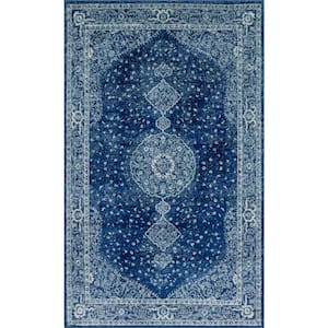 Bromley Midnight Navy Blue 2 ft. x 3 ft. Area Rug