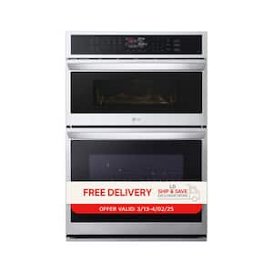 6.4 cu. ft. Smart Combi Wall Oven with Fan Convection, Air Fry in PrintProof Stainless Steel