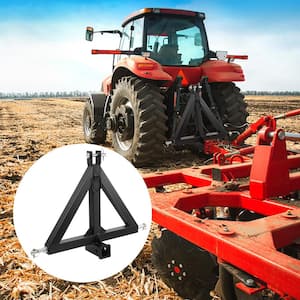 3 Point Hitch Receiver 2 in. Receiver Trailer Hitch Category 1 Tractor Tow Drawbar Adapter for Trailers Farm Equipment