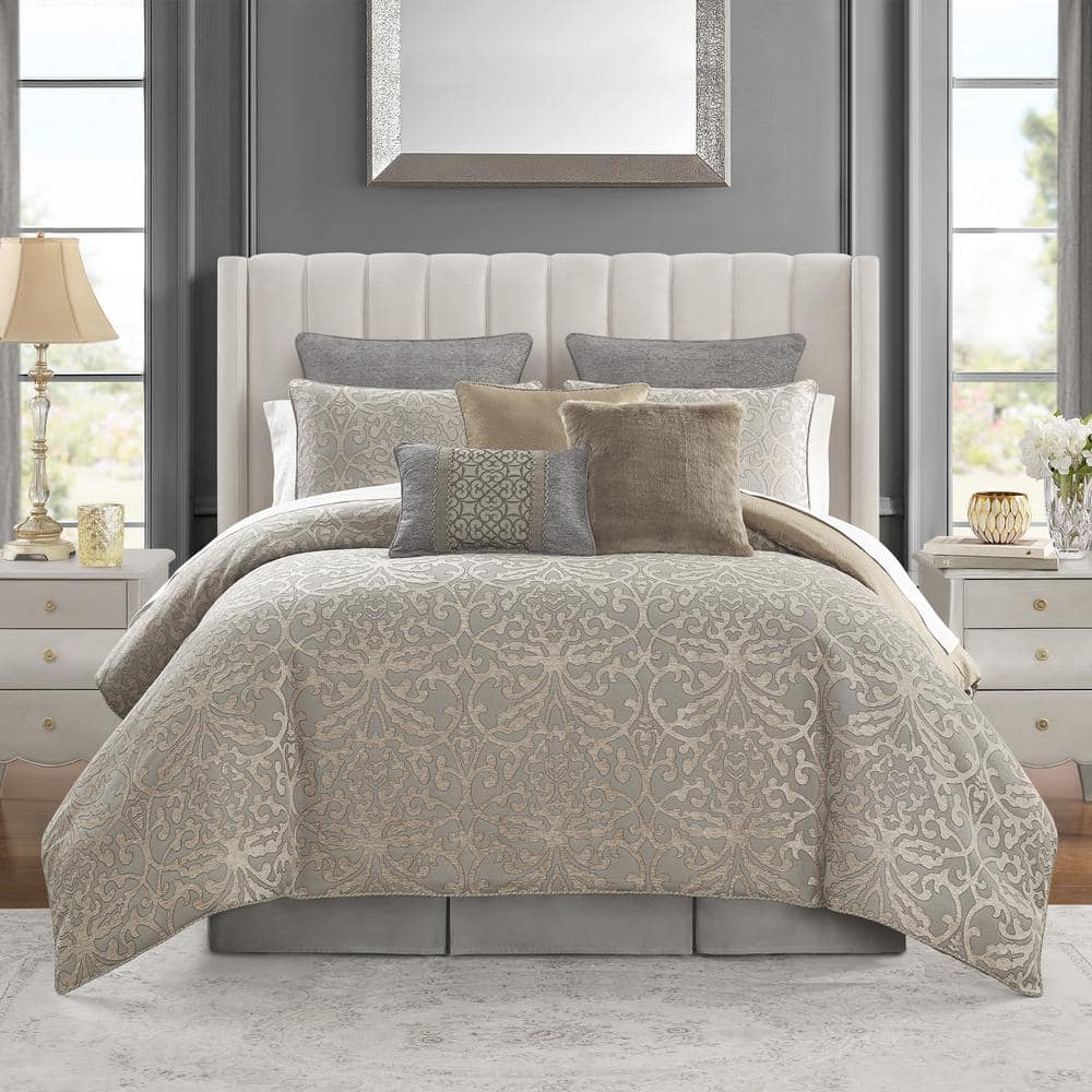 WATERFORD Carrick 6PC Cal King Comforter Set 6PACRCKW04405CK The Home
