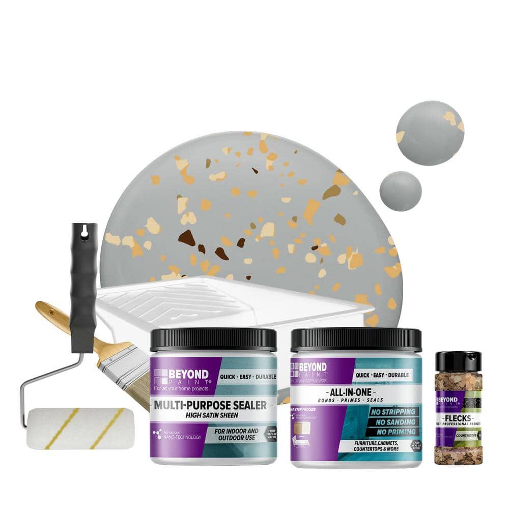 BEYOND PAINT 1 pt. Ash MultiSurface AllInOne Countertop Makeover