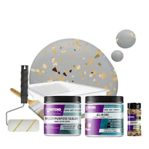 1 pt. Ash Multi-Surface All-In-One Countertop Makeover Refinishing Kit