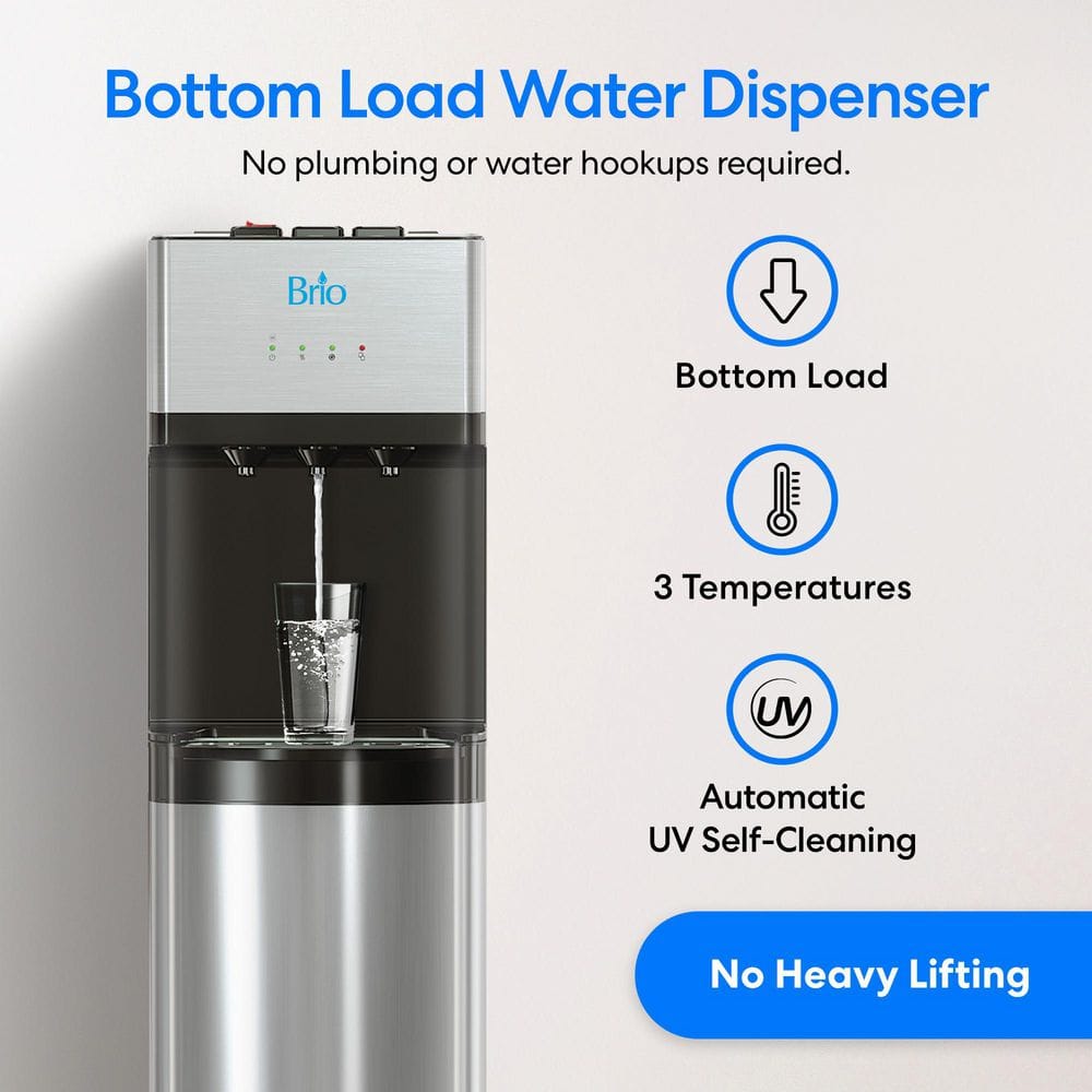 Stainless Steel Bottom Loading Water Cooler with UV Self-Cleaning