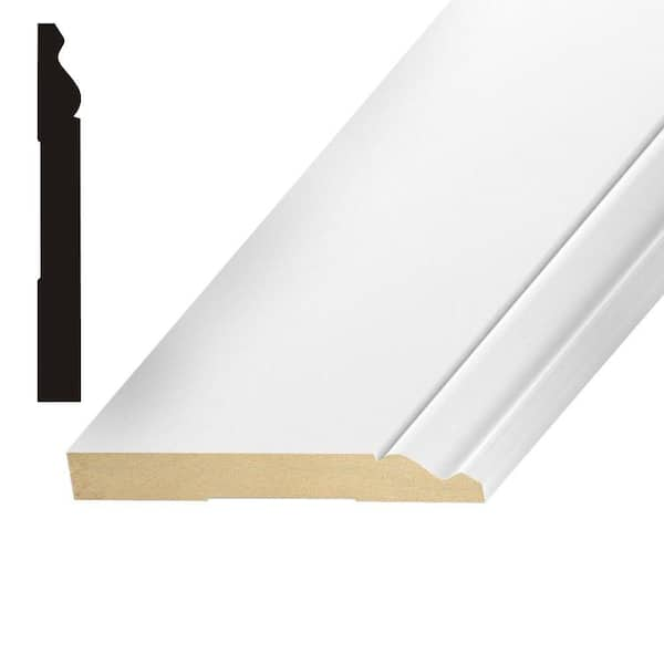 Kelleher Vintage 9/16 in. x 5-1/4 in. MDF Baseboard Moulding MDF26A ...