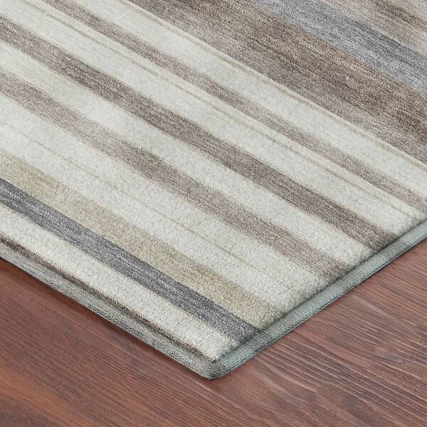 Mayfield Premium Machine Washable Abstract AMF2330 Ivory 3 ft. x 4 ft. Area Rug
