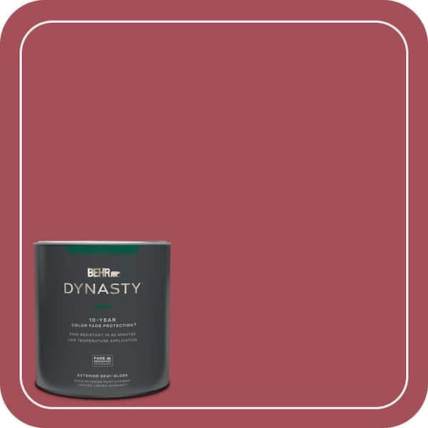 BEHR DYNASTY 1 qt. Home Decorators Collection #HDC-FL15-02 Cranberry Jam Semi-Gloss Exterior Stain-Blocking Paint & Primer