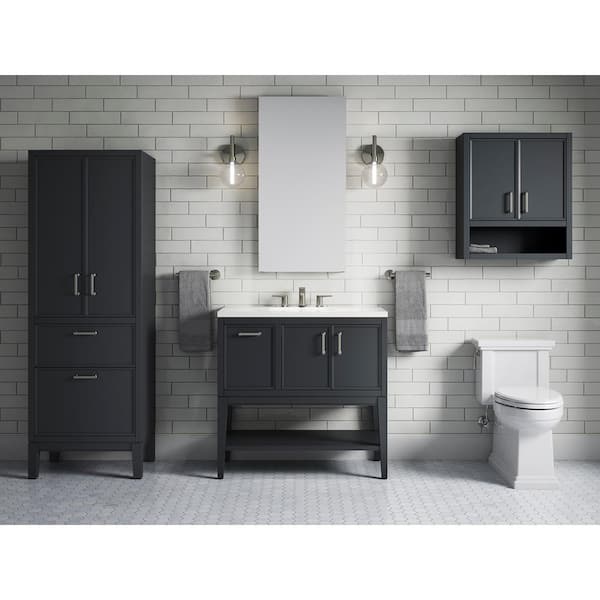 KOHLER Winnow 24 in. W Linen Cabinet in Slate Grey