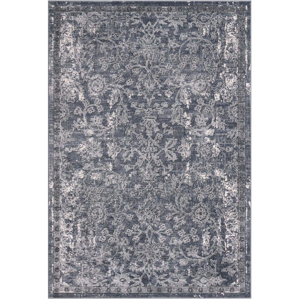 Unique Loom Portland Albany Blue 6 ft. x 9 ft. Area Rug