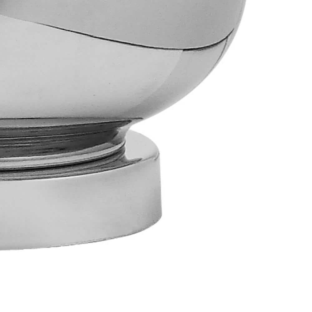Eva 24" Double Gourd Silver Glass Table Lamp with Cotton Shade