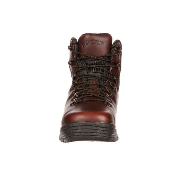 ROCKY Boots Men\'s Size 12W 6\'\' MobiLite Soft Toe‎ Waterproof Dark Brown 12 Wide Rocky MobiLite Steel Toe Waterproof Oil-Resistant Work Boot  main image 2